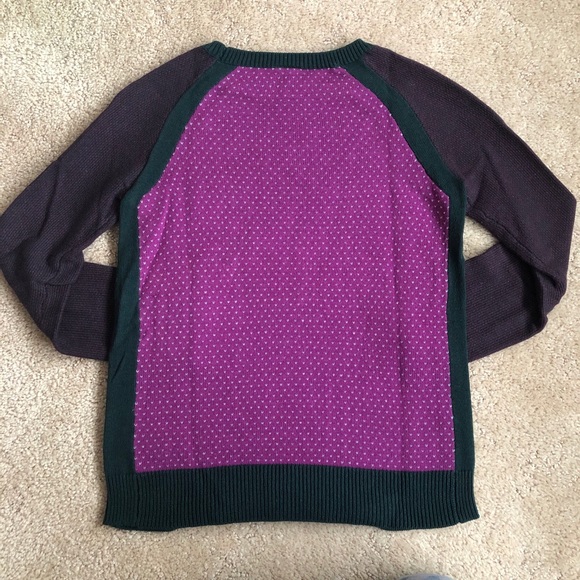 Colorblock Fair Isle Knit Nordstrom Sweater EUC - Picture 2 of 5